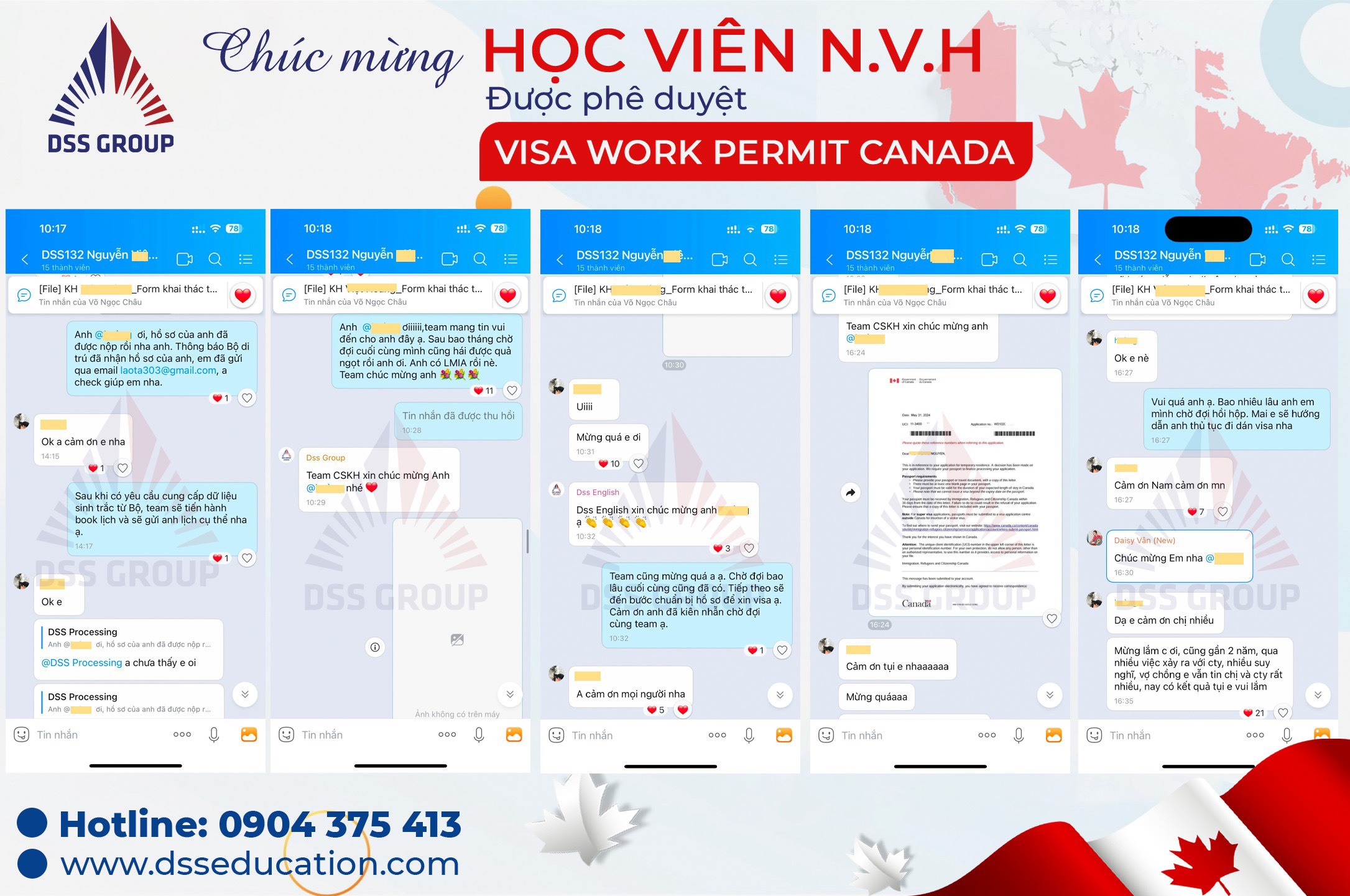 Chúc mừng học viên N.V.H được phê duyệt visa Work Permit