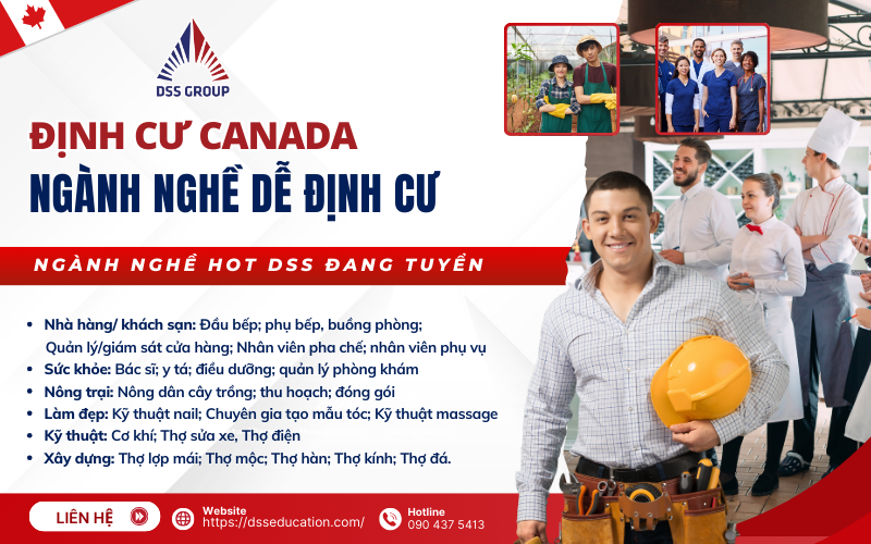 những ngành dễ định cư ở canada